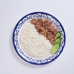ข้าว+ปลาทอดกระเทียมพริกไทย