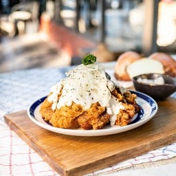 Korean Fried Chicken with Creamy Onion Sauce
