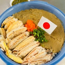 ข้าวหน้ามันปูคานิมิโซะ+ก้ามปูม้า 😍