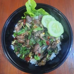 กะเพราเหงื่อแตก&ตามสั่ง