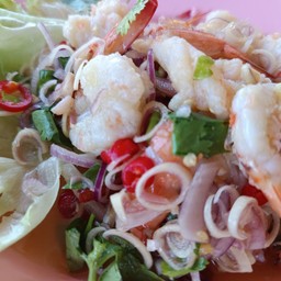 ตำกุ้งสด