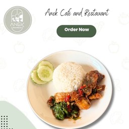 (ข้าวราด)กะเพรากรอบปลากะพงทอด