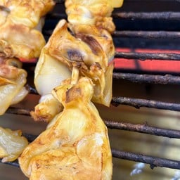 คอหมึกติดเอ็นย่าง กรุ๊บๆๆ อร่อย