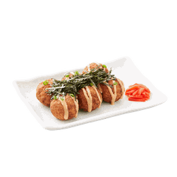 อาเกะ ทาโกะยากิ (6 ชิ้น)