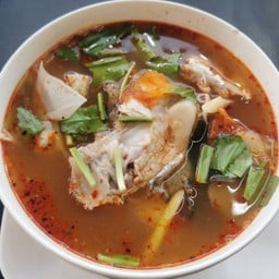 ต้มยำหัว+เนื้อปลาเก๋า