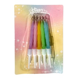 เทียนคละสีรุ้ง