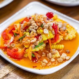 ตำข้าวโพดไข่เค็ม