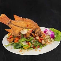 Deep Fried Red Tilapia Fish With Sweet And Sour Sauce