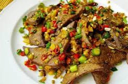 ตับคั่วพริกเกือ(กับข้าว)