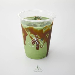 Matcha caramel latte