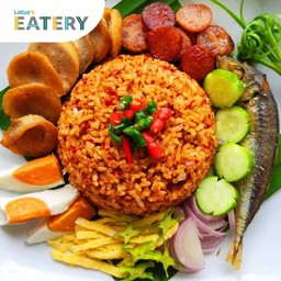 ข้าวคลุกน้ำพริกตาแดง (ข้าวคลุกน้ำพริกป้าน้อย)