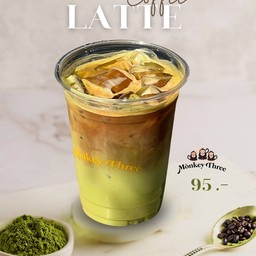 Matcha coffee latte