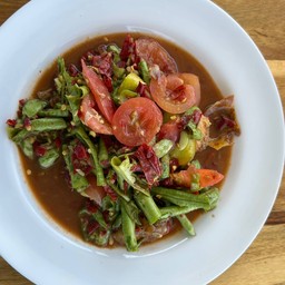 ตำถั่ว ปูปลาร้า