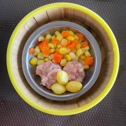 หมูปั้นหน้าเม็ดแป๊ะก๋วย