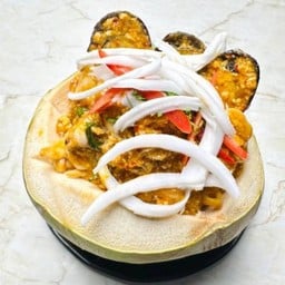 Seafood Curry in Young Coconut