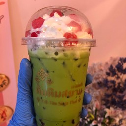 ชาเขียวทับทิมสยามปั่น