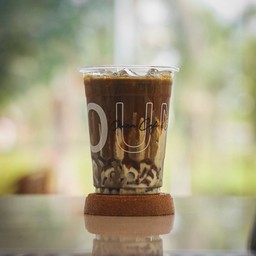 Brown Hojicha Macchiato