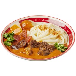 อูด้งราดแกงกะหรี่เนื้อสมุนตุ๋น