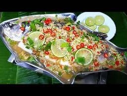 ปลากะพงนึ่งมะนาว