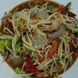 ตำกุ้งสด