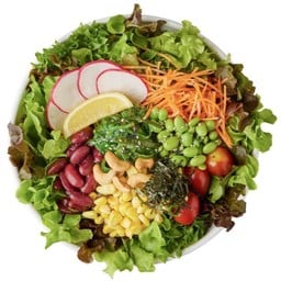 สลัดสาหร่ายและถั่วโชยุเลมอน