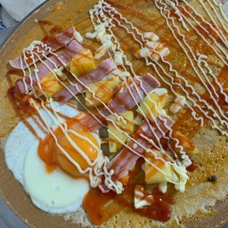 เครป แป้งวนิลลา ฮาวายเอี้ยน ไข่ดาว