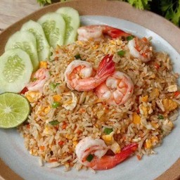 [อร่อยซ่ากับโค้ก] ข้าวผัดกุ้ง +  โค้ก ออริจินัล (กระป๋อง)