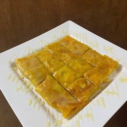 โรตีธรรมดากรอบราดนม