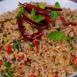 ลาบวุ้นเส้นหมูสับ