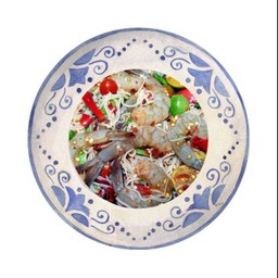 ยำขนมจีนกุ้งสด