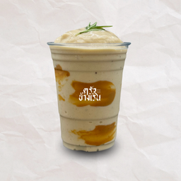 เนยถั่วกล้วยสมูทตี้Banana Peanutbutter Smoothie