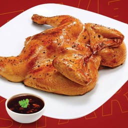 ไก่ย่างสูตรพริกไทยดำ 1 ตัว