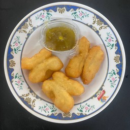 ปาท่องโก๋ทอด+สังขยาไข่