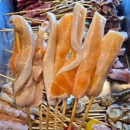 ท้องแซลม่อนย่างแห้งๆแบบหนังกรอบ