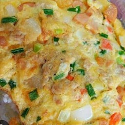 [อร่อยซ่ากับโค้ก] ไข่เจียวทรงเครื่อง +  โค้ก ออริจินัล (กระป๋อง)