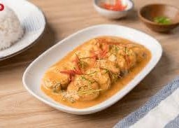 ฉู่ฉี่เต้าหู้ไข่ราดข้าว