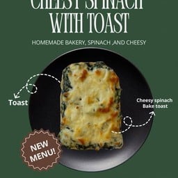 Cheesy Spinach with toast