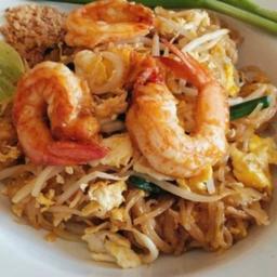 ผัดไทยกุ้งสด