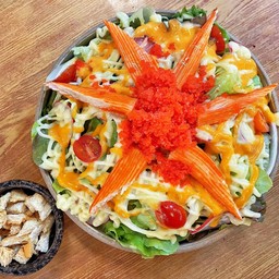 สลัดปูอัดไข่กุ้ง (สลัด)