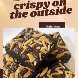 บราวนี่เนื้อหนึบ 1 ชุด4 ชิ้น