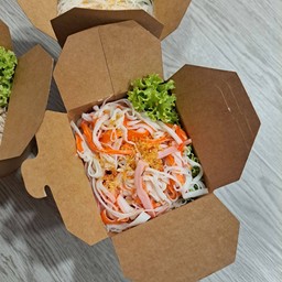 หมี่คลุก ปูอัด