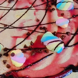 บลูเบอร์รี่ช็อคชิพมาชเมลโล่ราดช็อคโกแลต