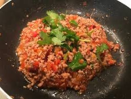 ผัดซอสหมูสับ