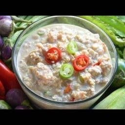 หลนเต้าเจี้ยว+ผักสด