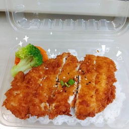 ข้าวไก่กรอบผงวิ้งแซ่บ