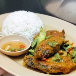ข้าวเครื่องแกงปลาดุก