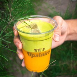 Creamy matcha orange