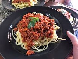 ผัดขอสเนื้อสับ