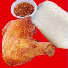 ไก่ทอดน้ำปลา พร้อมข้าวเหนียว