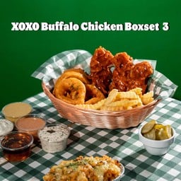[อร่อยซ่ากับโค้ก] Xoxo Buffalo Chicken Boxset 3 + โค้ก ออริจินัล (ขวด)